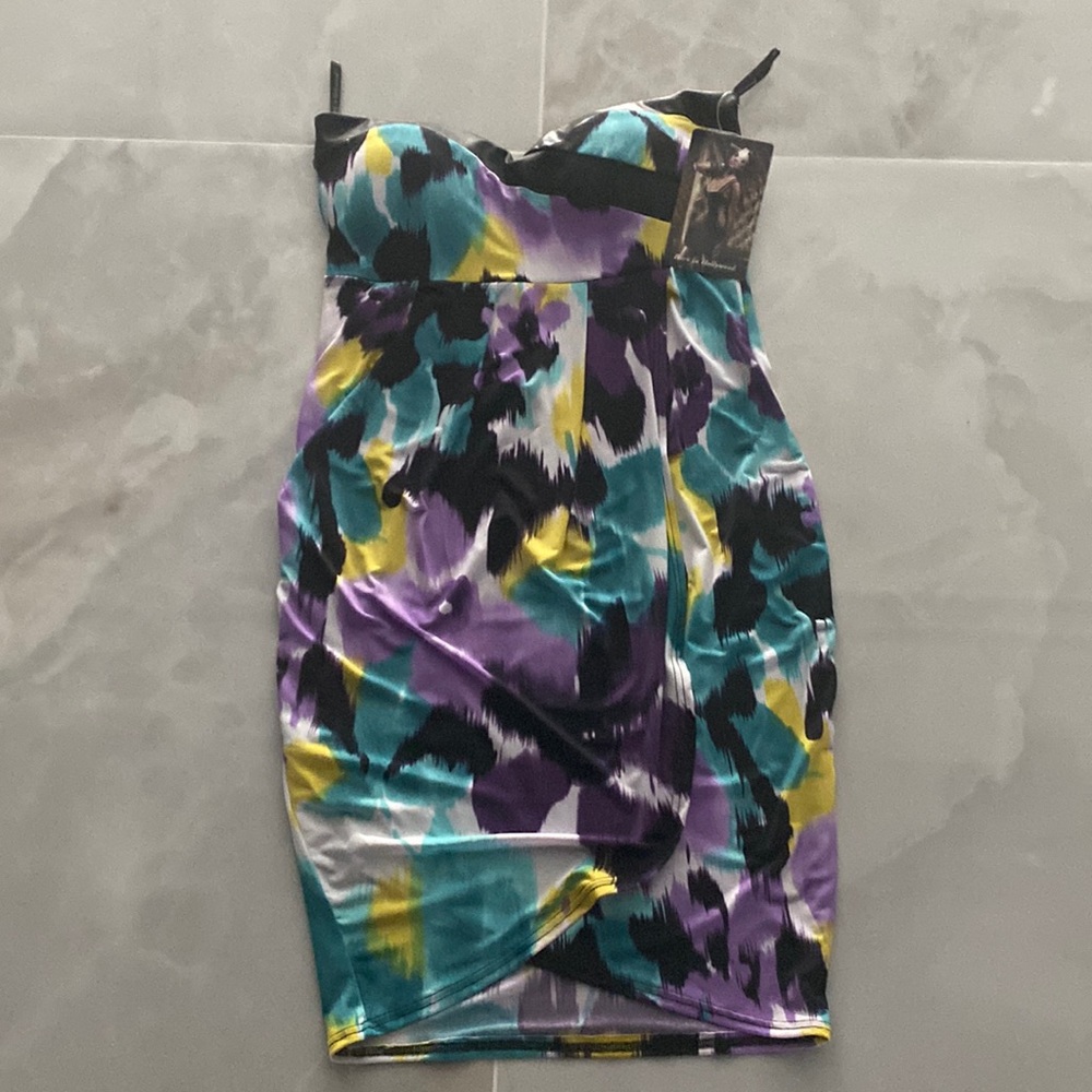 Padded Colorful Tube Dress